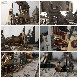 Illustration for article titled World War II-Themed Titanfall Lego Diorama